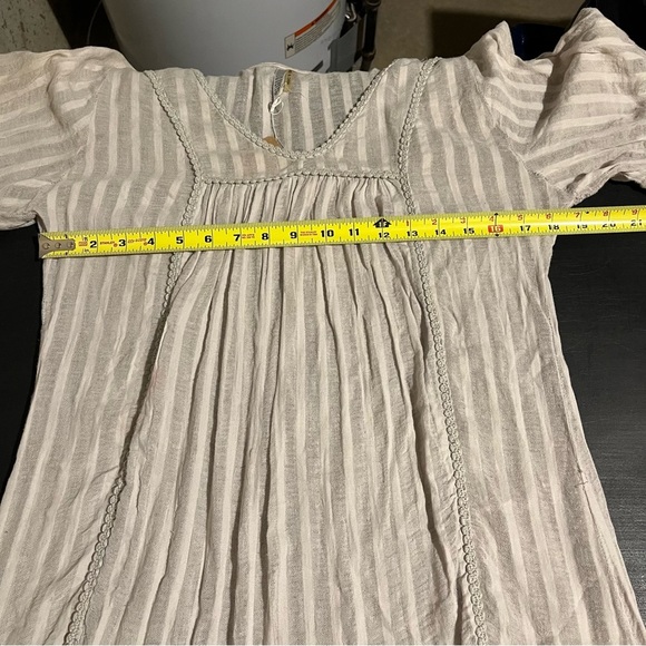 Mariaretto Tunic Top Mini Dress Sheer Layered Ruffles Lagenlook Cottage Core L - Picture 6 of 9